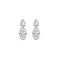 9K White Gold Lab Grown Diamond EARRINGS 5.23 ctw E33886SHOV-5.20CT