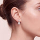 9K White Gold Lab Grown Diamond EARRINGS 5.23 ctw E33886SHOV-5.20CT
