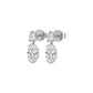 9K White Gold Lab Grown Diamond EARRINGS 5.23 ctw E33886SHOV-5.20CT