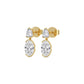 9K Yellow Gold Lab Grown Diamond EARRINGS 5.23 ctw E33886SHOV-5.20CT