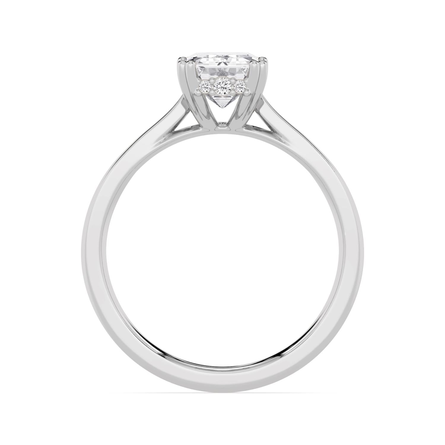 10K White Gold Lab Grown Diamond ENGAGEMENT RINGS 3.13 ctw ER00001EMHH-3