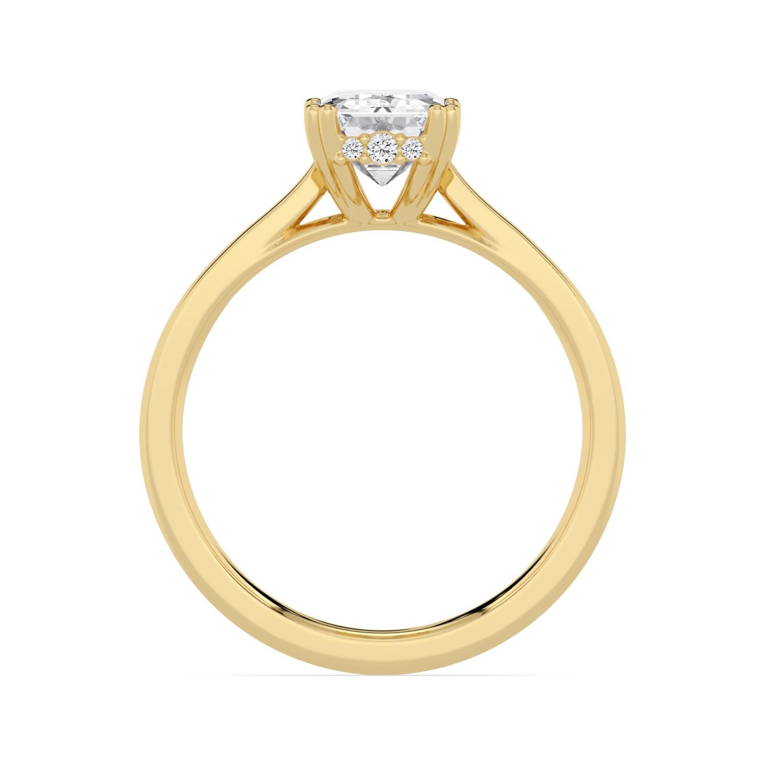 10K Yellow Gold Lab Grown Diamond ENGAGEMENT RINGS 3.13 ctw ER00001EMHH-3