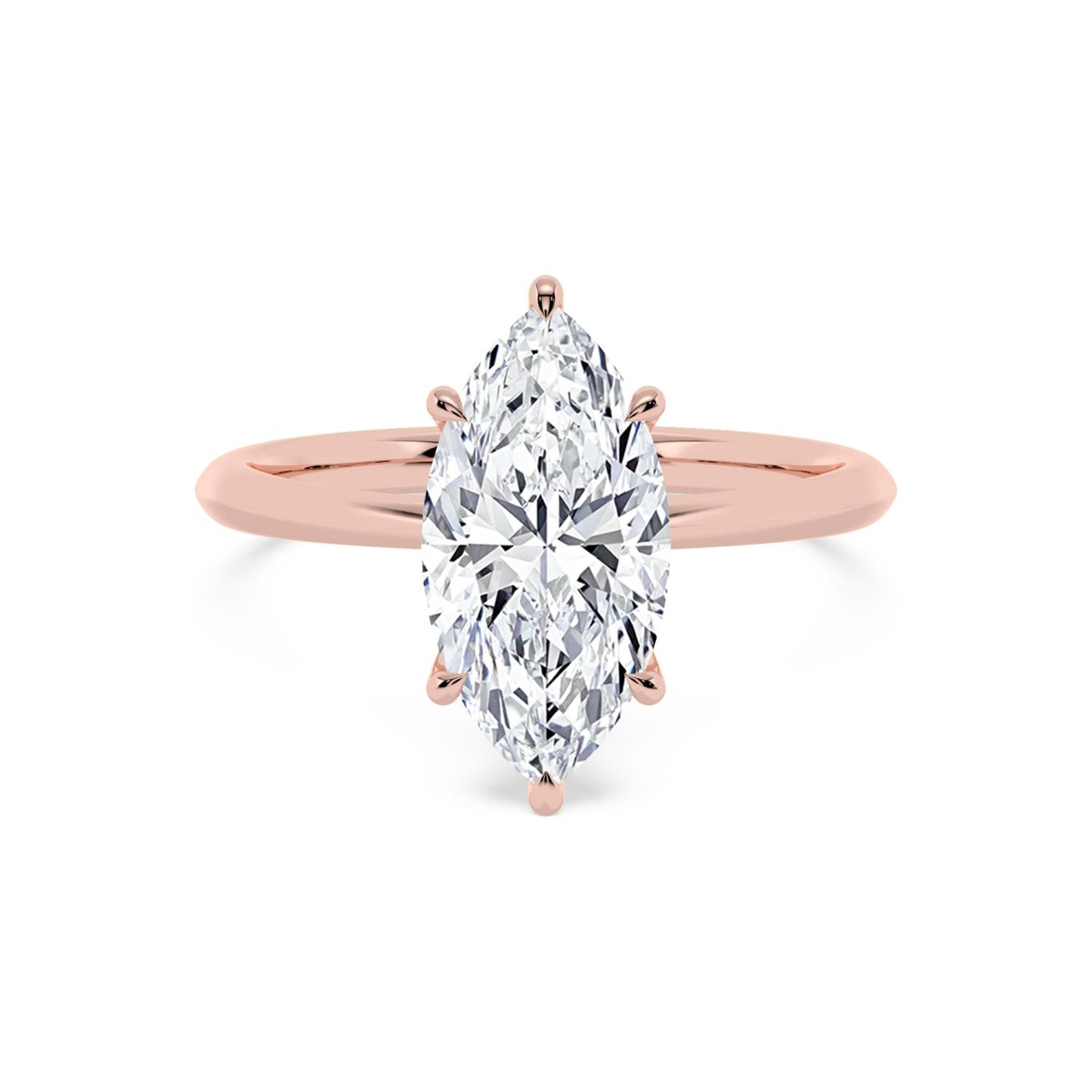 10K Rose Gold Lab Grown Diamond ENGAGEMENT RINGS 2.08 ctw ER00003MQ-2