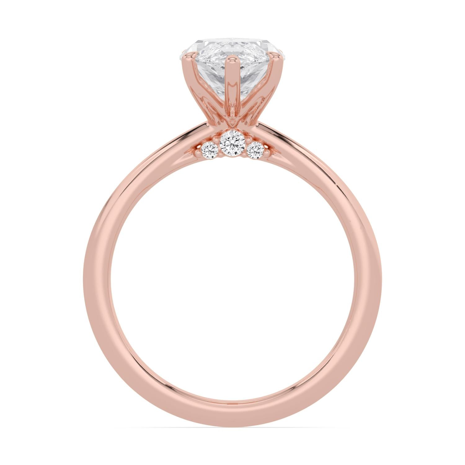 10K Rose Gold Lab Grown Diamond ENGAGEMENT RINGS 2.08 ctw ER00003MQ-2