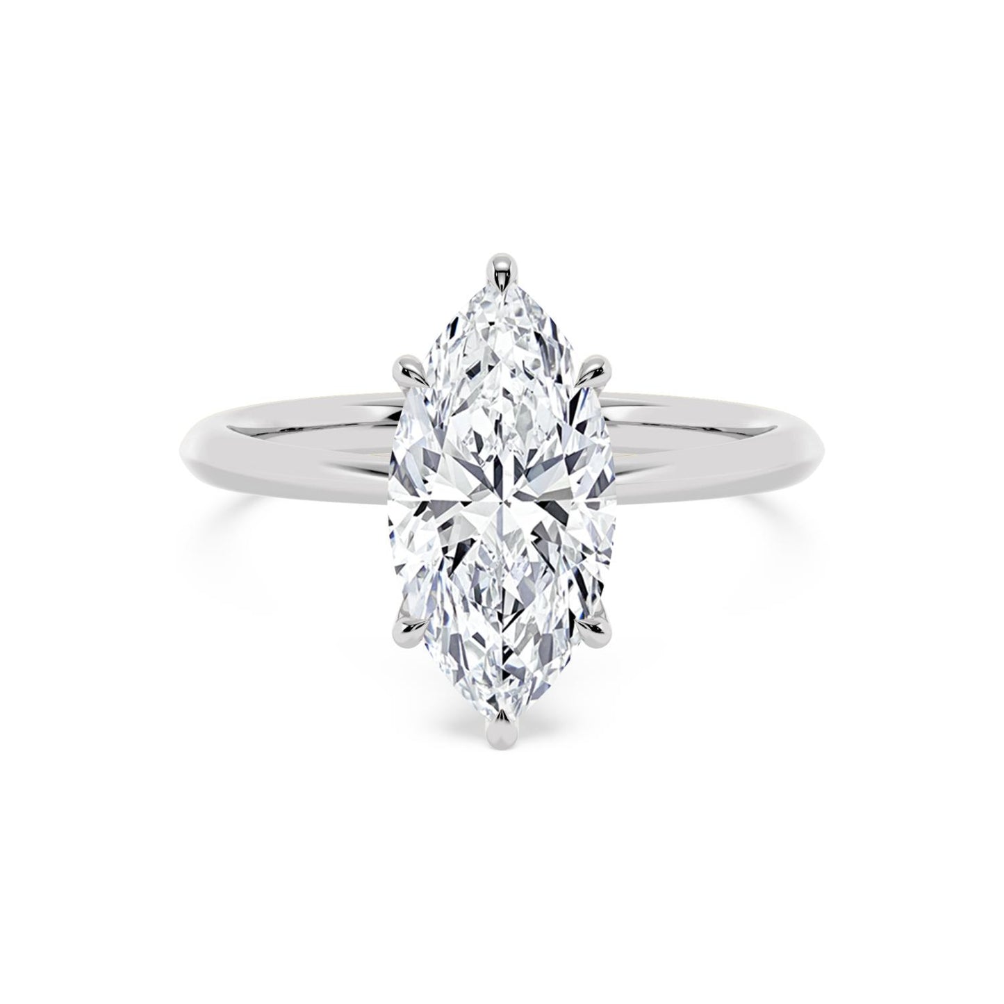 10K White Gold Lab Grown Diamond ENGAGEMENT RINGS 2.08 ctw ER00003MQ-2