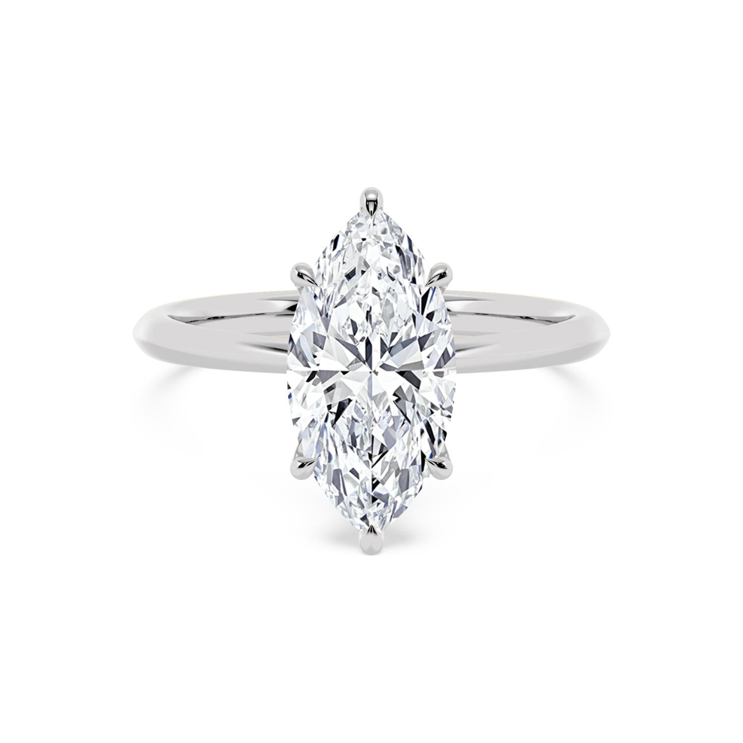 10K White Gold Lab Grown Diamond ENGAGEMENT RINGS 2.08 ctw ER00003MQ-2