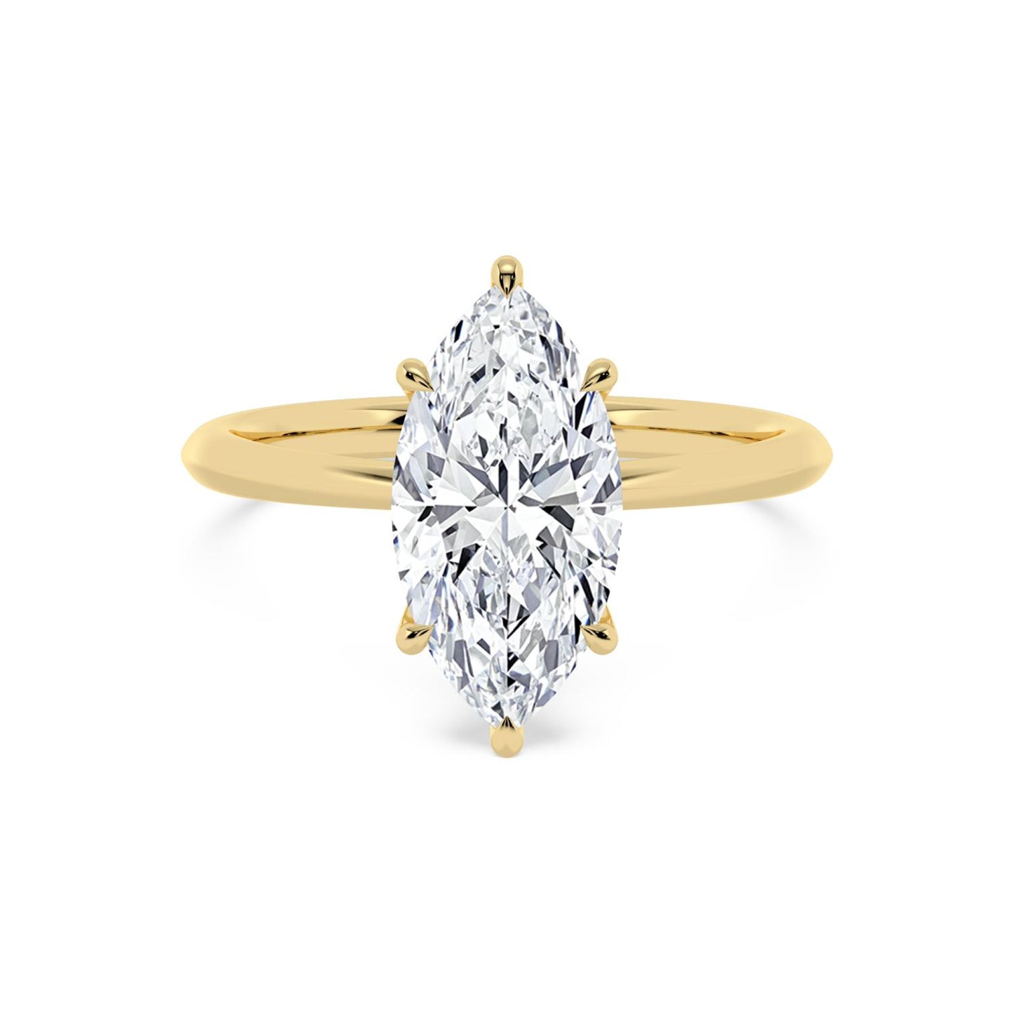 10K Yellow Gold Lab Grown Diamond ENGAGEMENT RINGS 2.08 ctw ER00003MQ-2