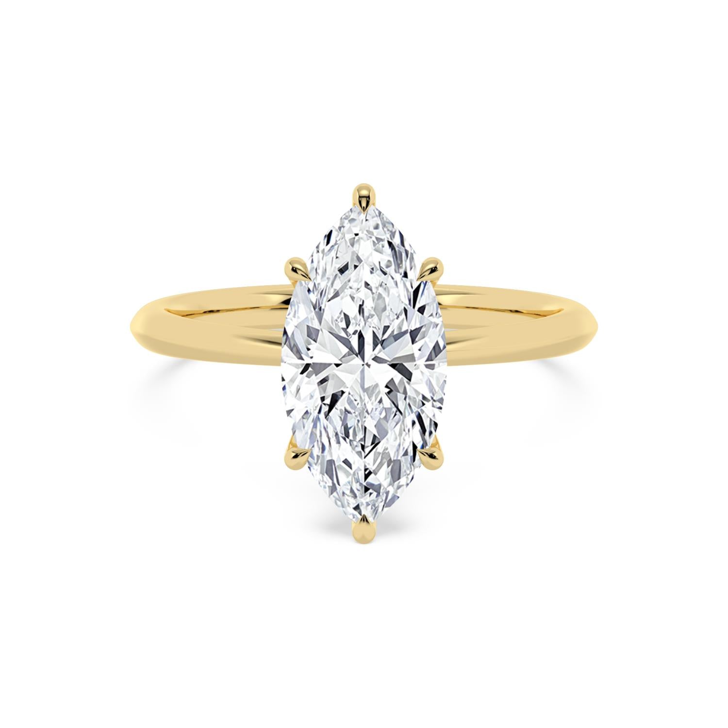 10K Yellow Gold Lab Grown Diamond ENGAGEMENT RINGS 2.08 ctw ER00003MQ-2