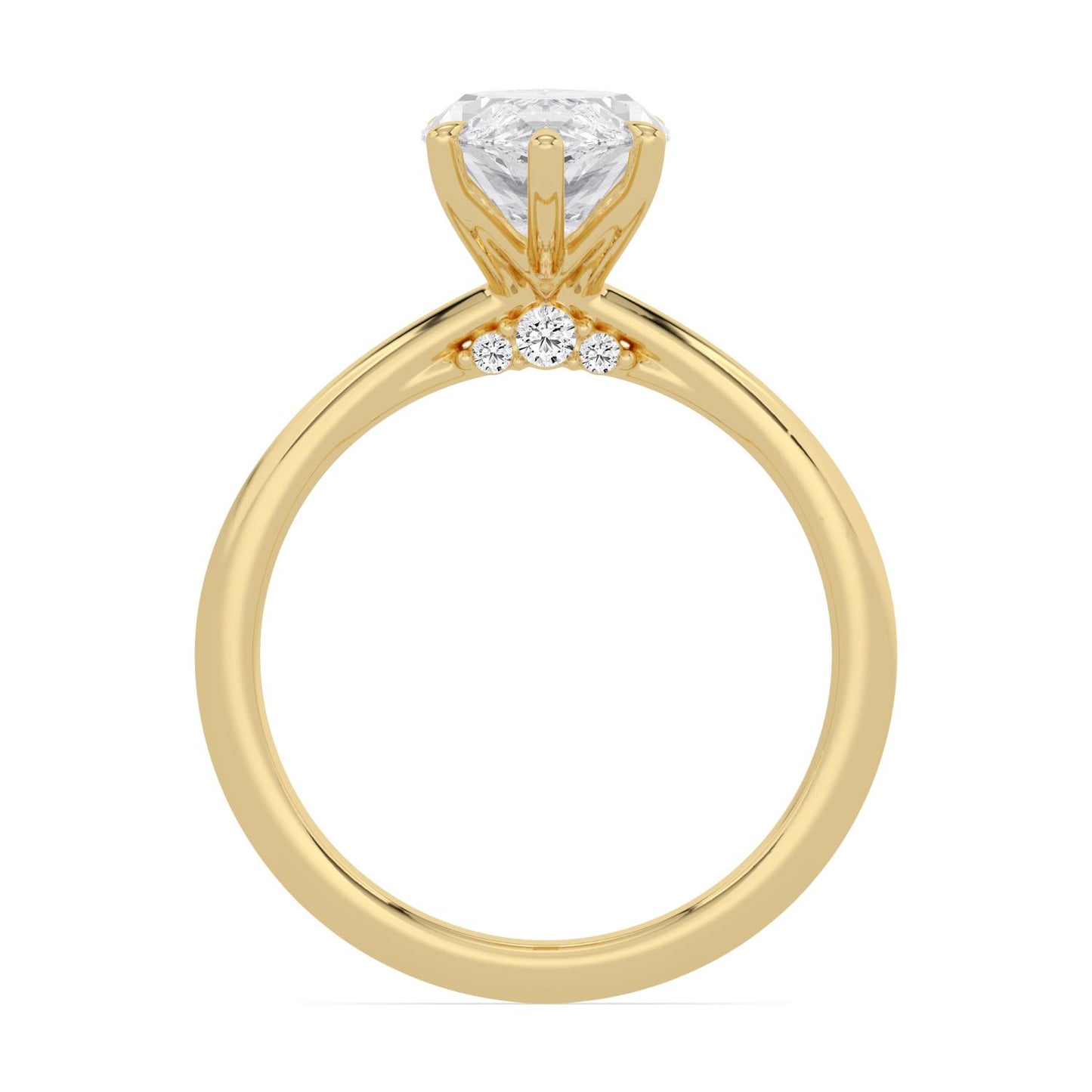 10K Yellow Gold Lab Grown Diamond ENGAGEMENT RINGS 2.08 ctw ER00003MQ-2