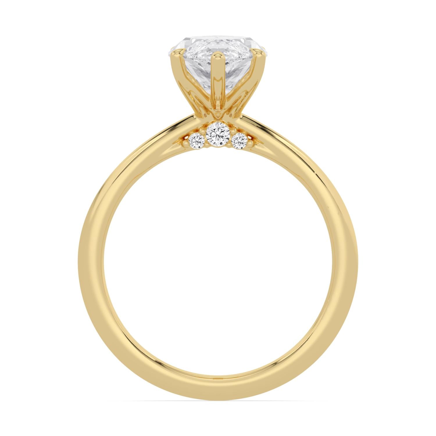 10K Yellow Gold Lab Grown Diamond ENGAGEMENT RINGS 2.08 ctw ER00003MQ-2