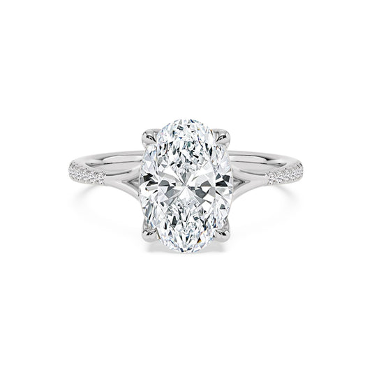 10K White Gold Lab Grown Diamond ENGAGEMENT RINGS 3.11 ctw ER00014OV-3