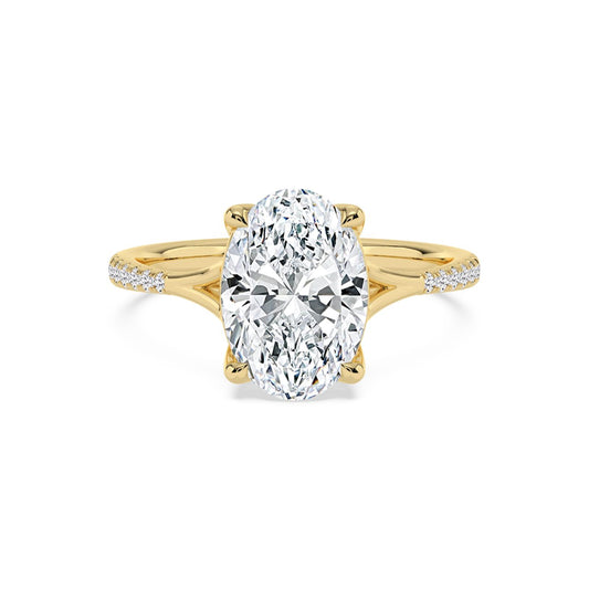 10K Yellow Gold Lab Grown Diamond ENGAGEMENT RINGS 3.11 ctw ER00014OV-3