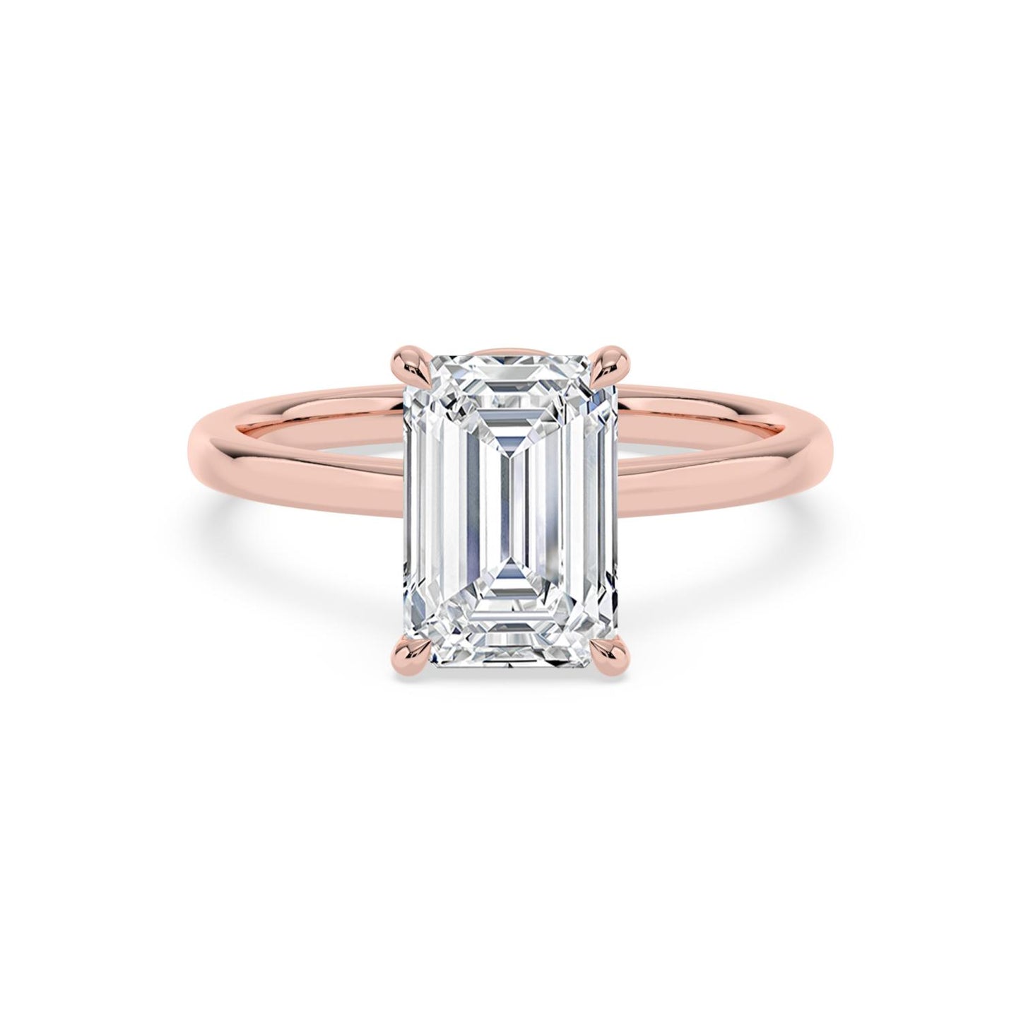 10K Rose Gold Lab Grown Diamond ENGAGEMENT RINGS 3.00 ctw ER00018EM-3