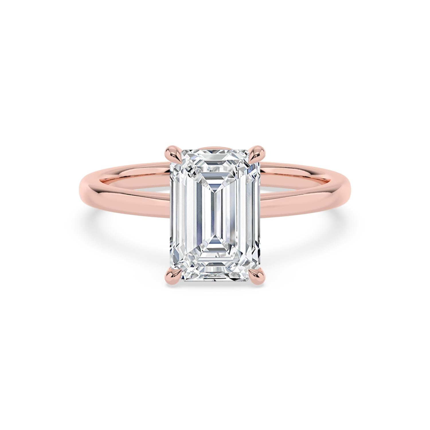 10K Rose Gold Lab Grown Diamond ENGAGEMENT RINGS 3.00 ctw ER00018EM-3