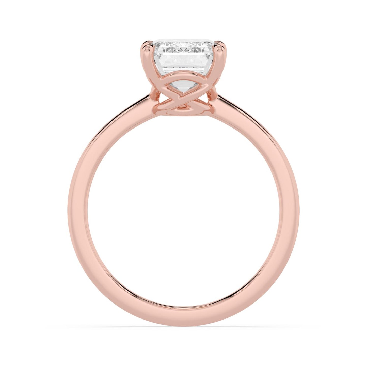 10K Rose Gold Lab Grown Diamond ENGAGEMENT RINGS 3.00 ctw ER00018EM-3