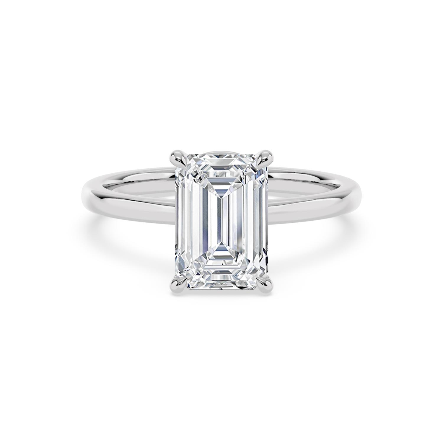 10K White Gold Lab Grown Diamond ENGAGEMENT RINGS 3.00 ctw ER00018EM-3