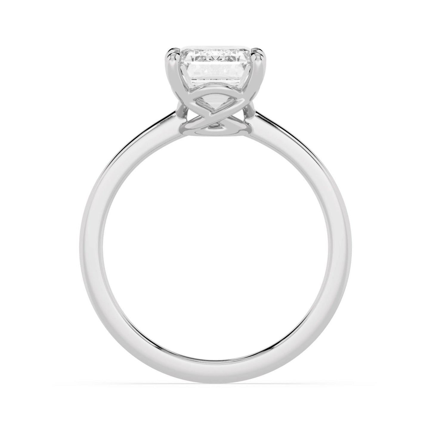 10K White Gold Lab Grown Diamond ENGAGEMENT RINGS 3.00 ctw ER00018EM-3