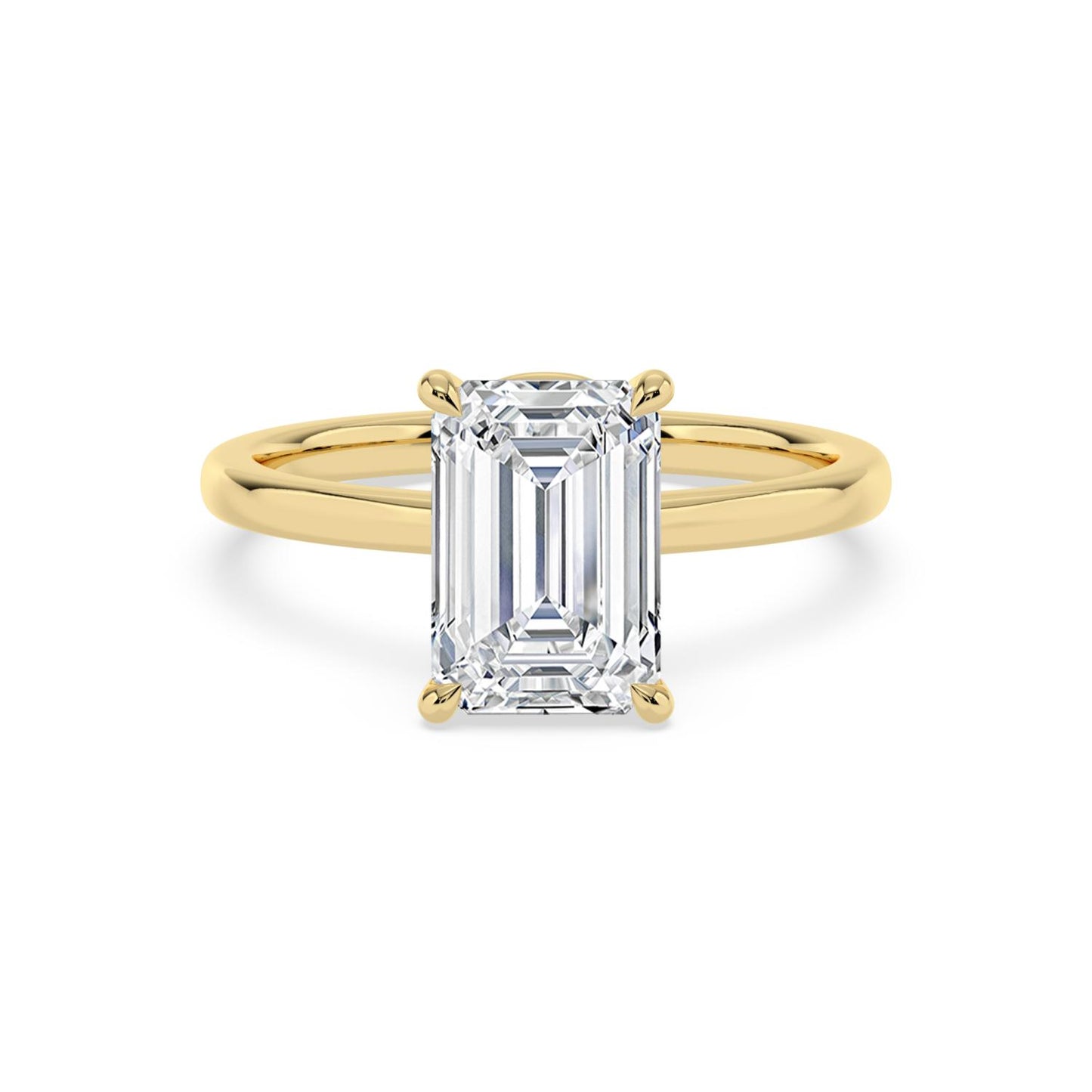 10K Yellow Gold Lab Grown Diamond ENGAGEMENT RINGS 3.00 ctw ER00018EM-3