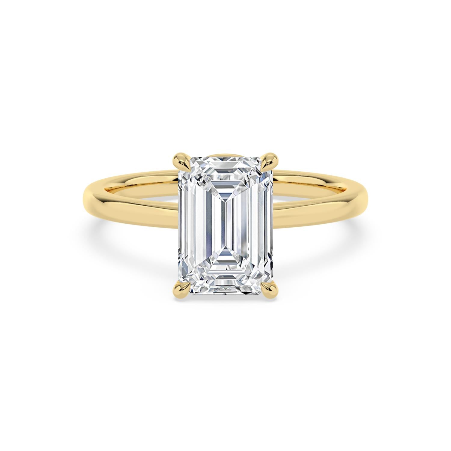 10K Yellow Gold Lab Grown Diamond ENGAGEMENT RINGS 3.00 ctw ER00018EM-3