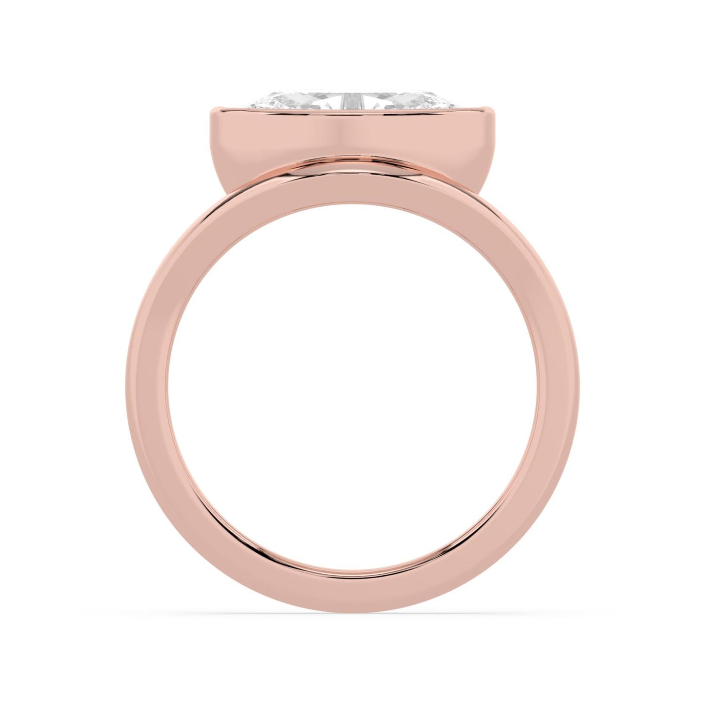 10K Rose Gold Lab Grown Diamond ENGAGEMENT RINGS 2.00 ctw ER00031MOV-2
