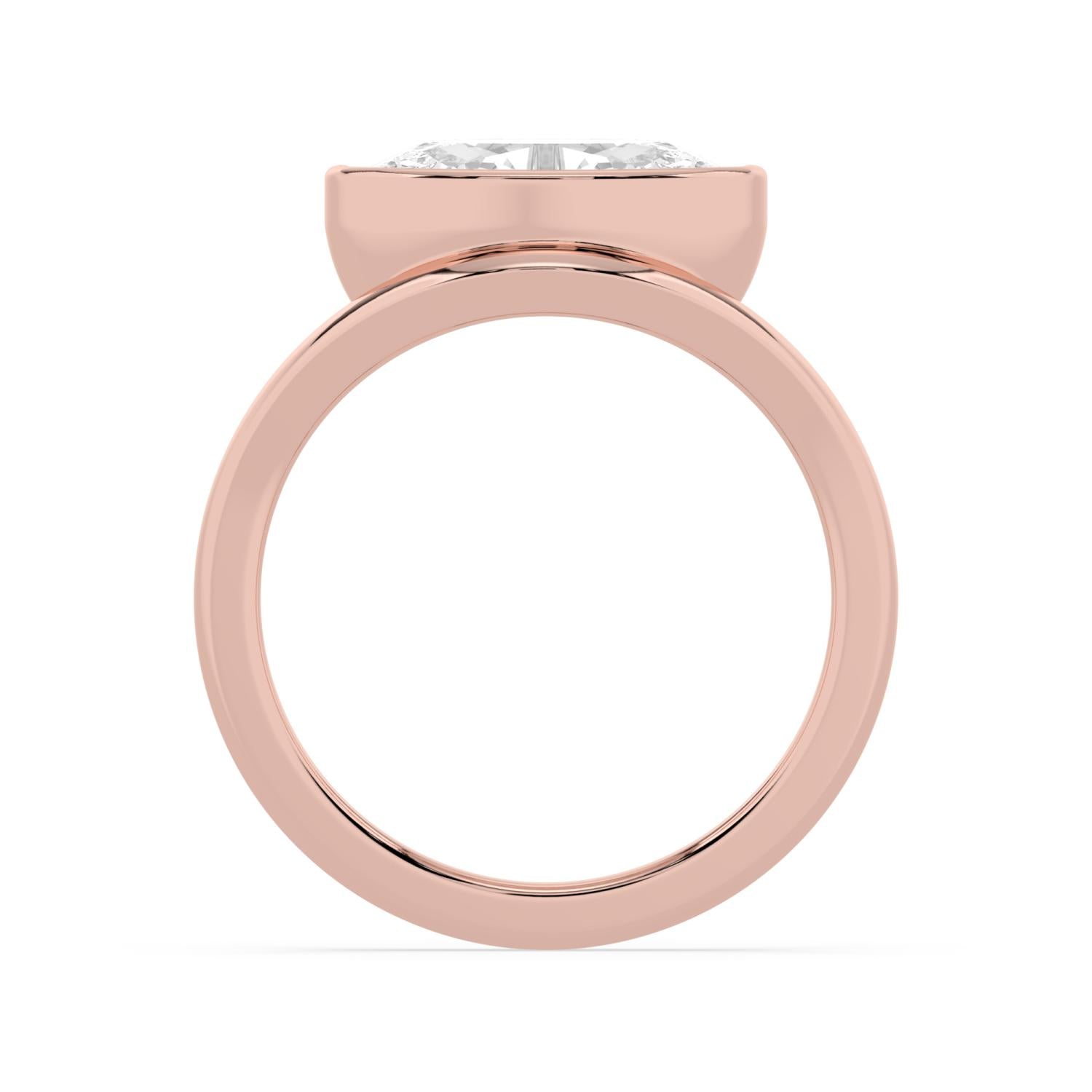 10K Rose Gold Lab Grown Diamond ENGAGEMENT RINGS 2.00 ctw ER00031MOV-2