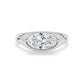 10K White Gold Lab Grown Diamond ENGAGEMENT RINGS 2.00 ctw ER00031MOV-2
