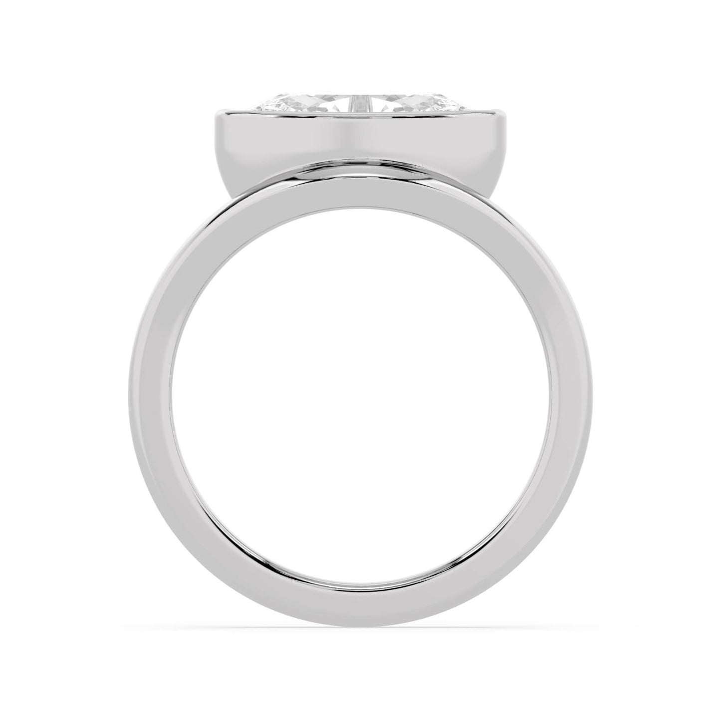 10K White Gold Lab Grown Diamond ENGAGEMENT RINGS 2.00 ctw ER00031MOV-2