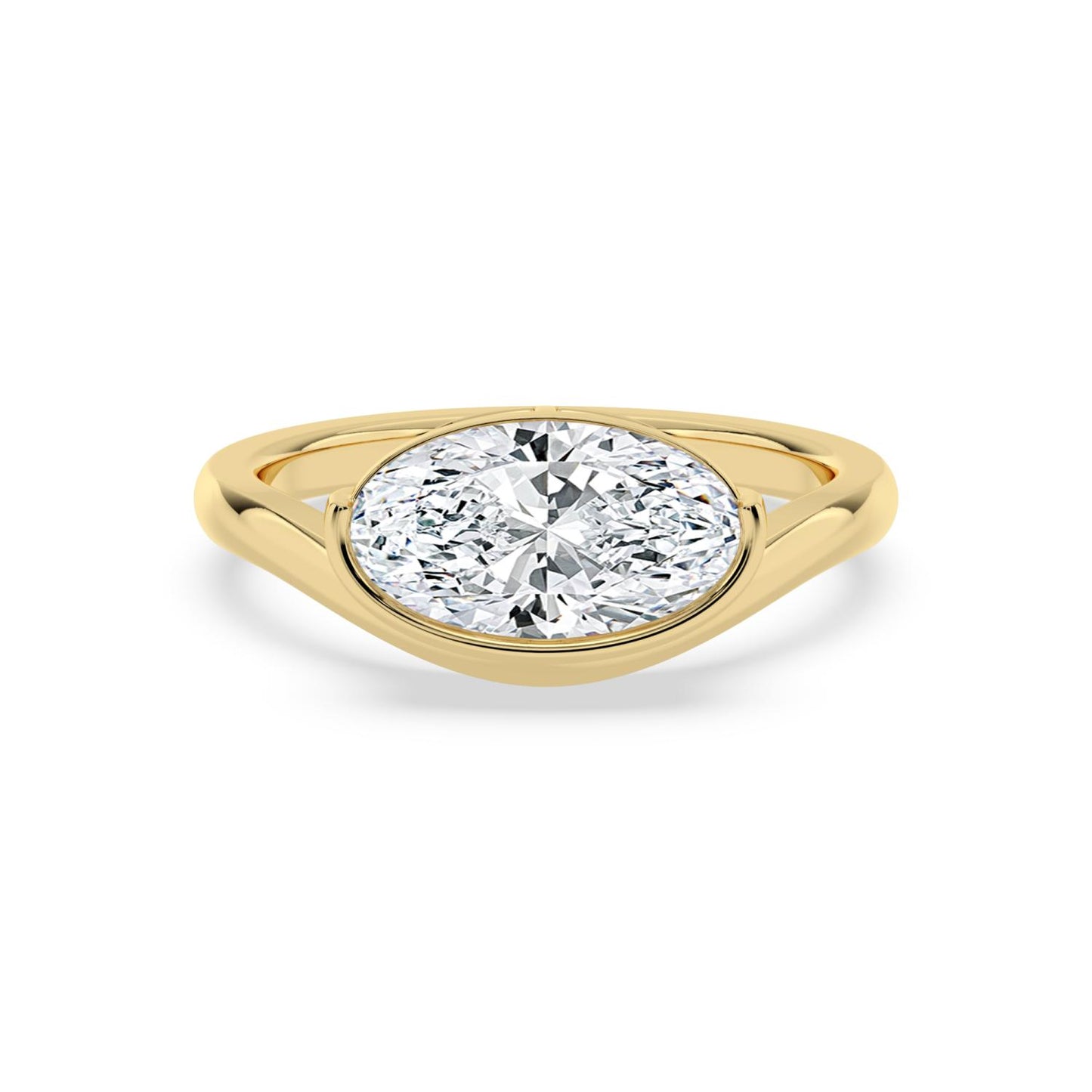 10K Yellow Gold Lab Grown Diamond ENGAGEMENT RINGS 2.00 ctw ER00031MOV-2