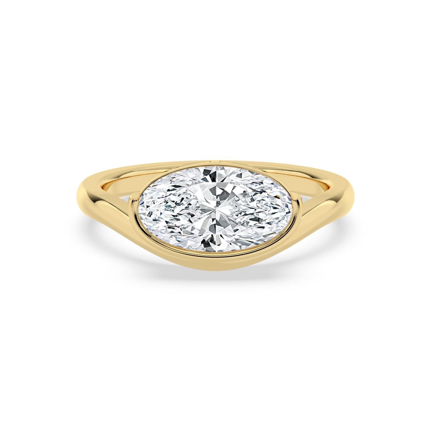 10K Yellow Gold Lab Grown Diamond ENGAGEMENT RINGS 2.00 ctw ER00031MOV-2