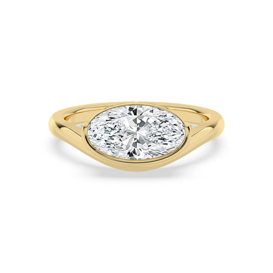 10K Yellow Gold Lab Grown Diamond ENGAGEMENT RINGS 2.00 ctw ER00031MOV-2