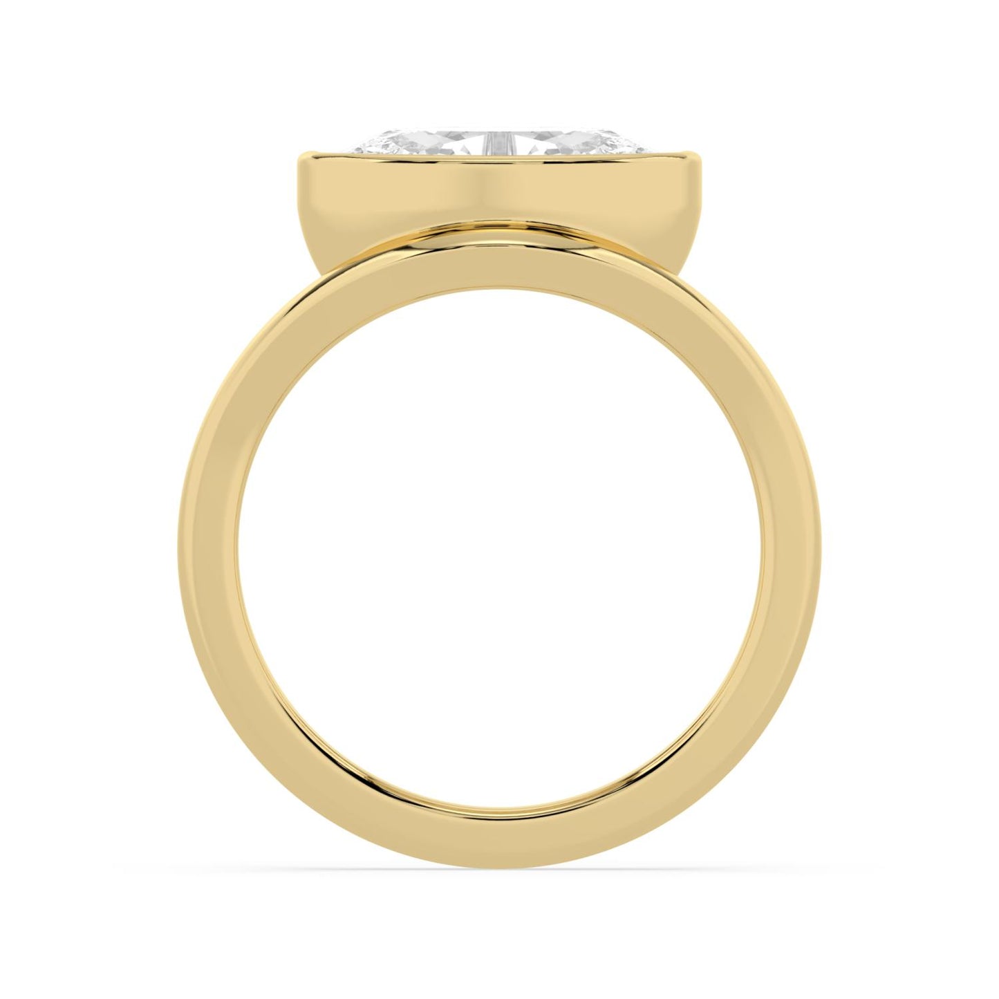 10K Yellow Gold Lab Grown Diamond ENGAGEMENT RINGS 2.00 ctw ER00031MOV-2