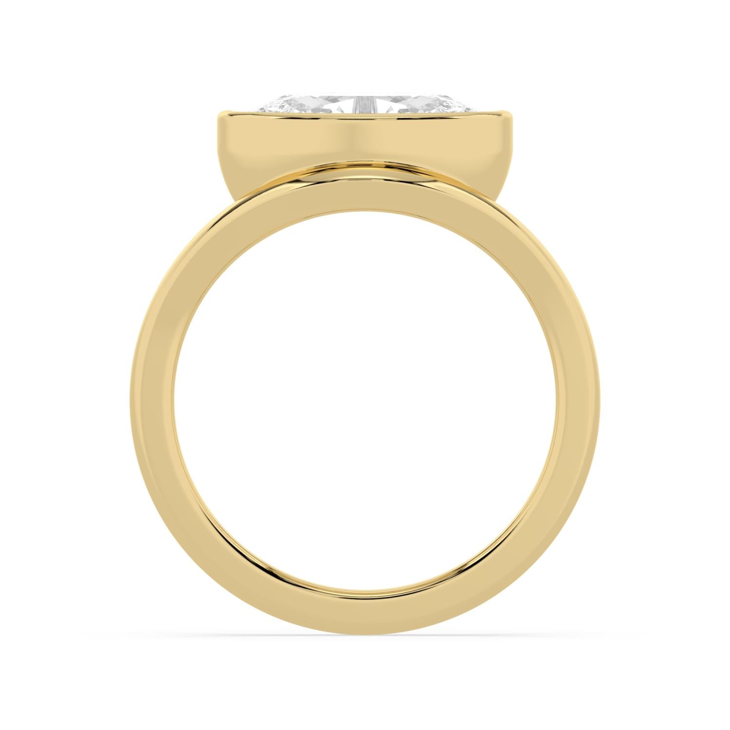10K Yellow Gold Lab Grown Diamond ENGAGEMENT RINGS 2.00 ctw ER00031MOV-2