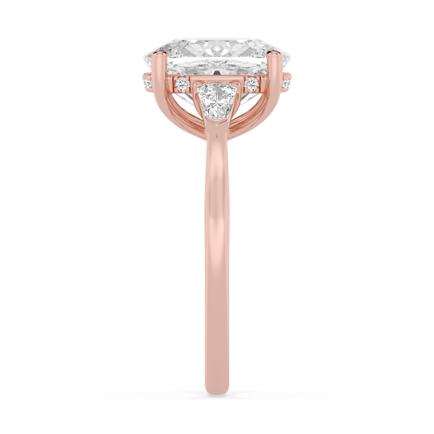 10K Rose Gold Lab Grown Diamond ENGAGEMENT RINGS 4.51 ctw ER00041CUHH-4