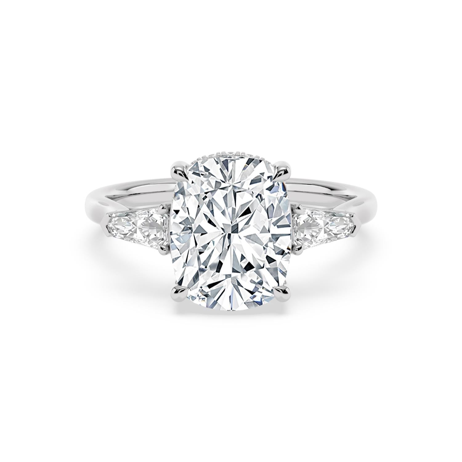 10K White Gold Lab Grown Diamond ENGAGEMENT RINGS 4.51 ctw ER00041CUHH-4