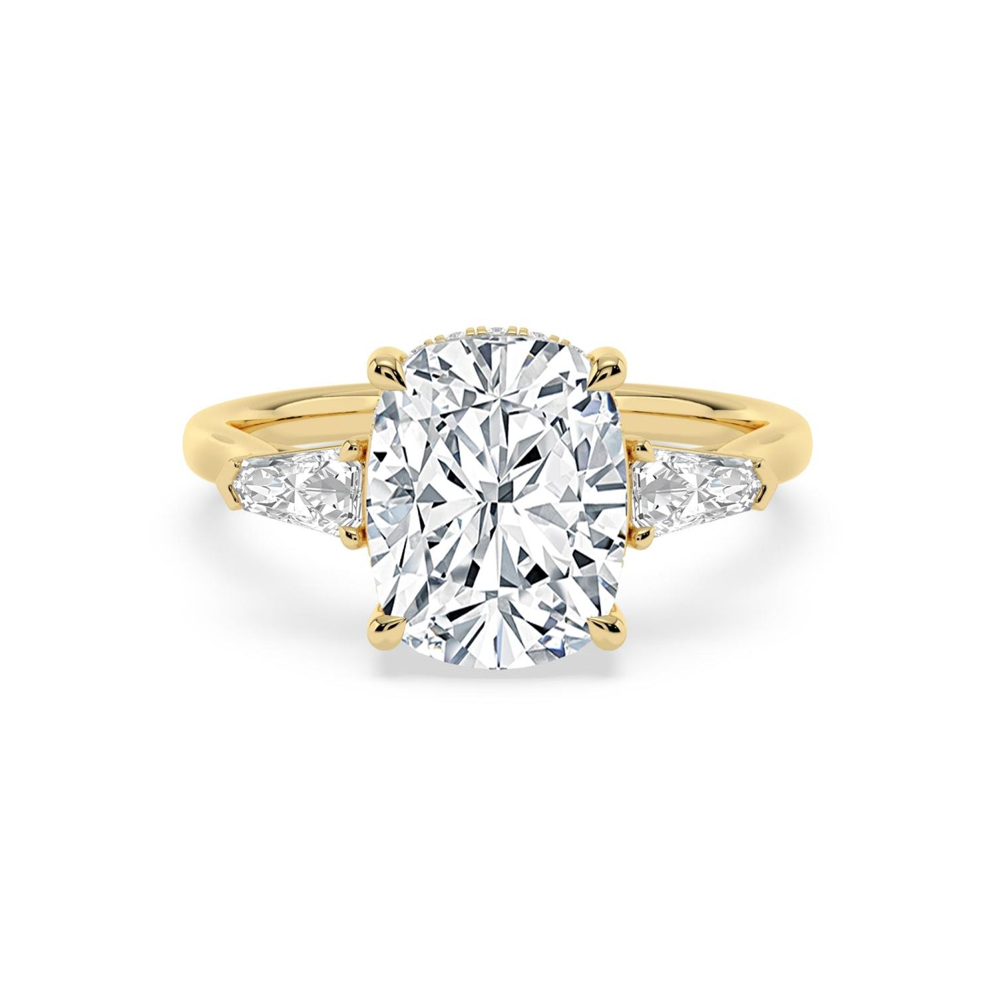 10K Yellow Gold Lab Grown Diamond ENGAGEMENT RINGS 4.51 ctw ER00041CUHH-4