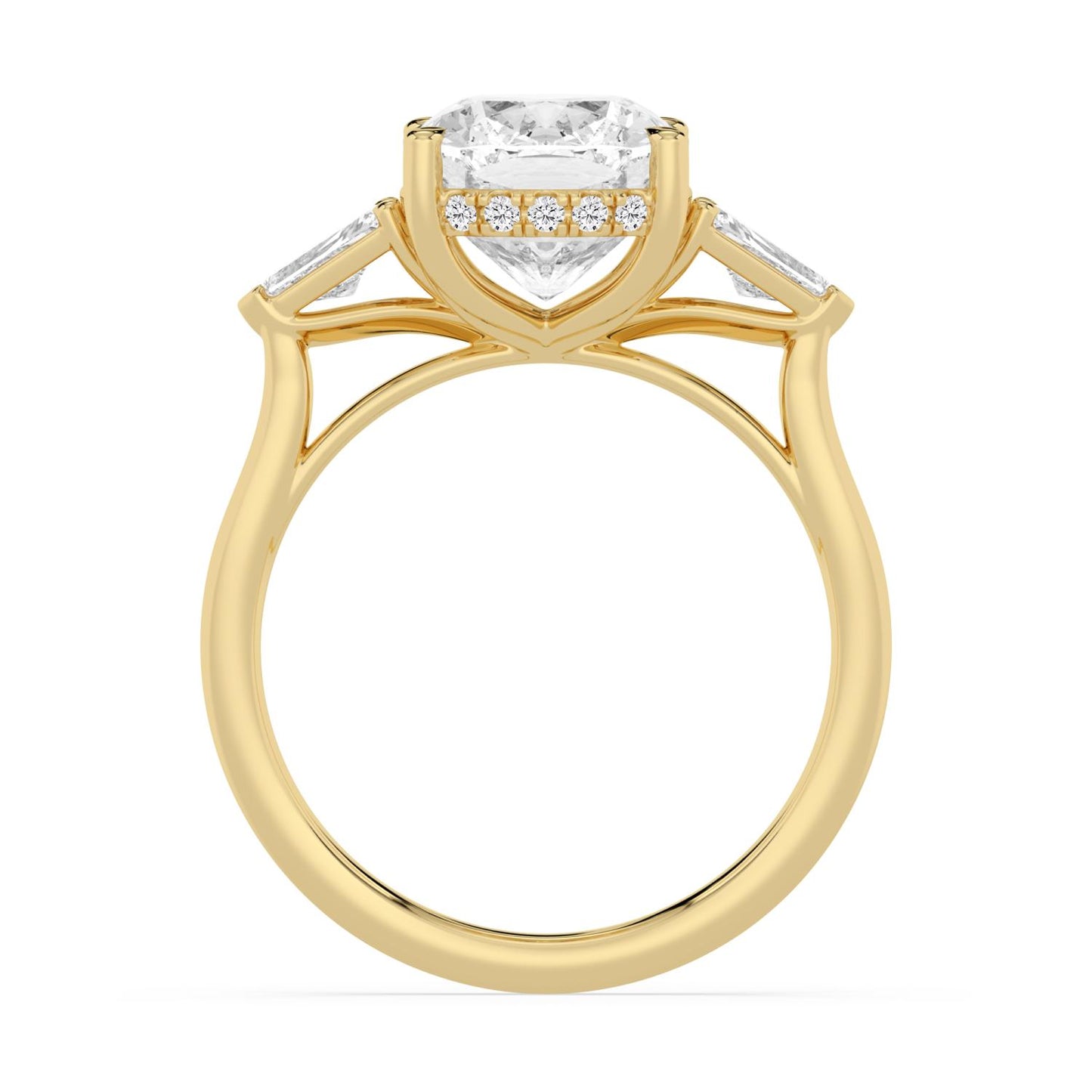 10K Yellow Gold Lab Grown Diamond ENGAGEMENT RINGS 4.51 ctw ER00041CUHH-4