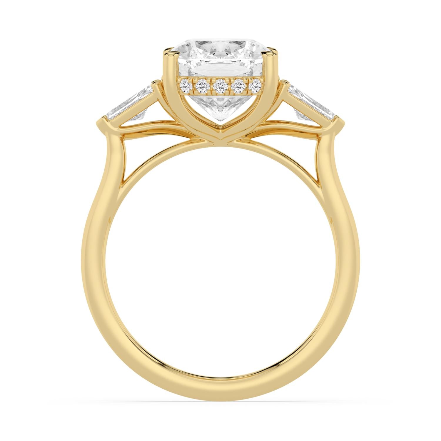10K Yellow Gold Lab Grown Diamond ENGAGEMENT RINGS 4.51 ctw ER00041CUHH-4