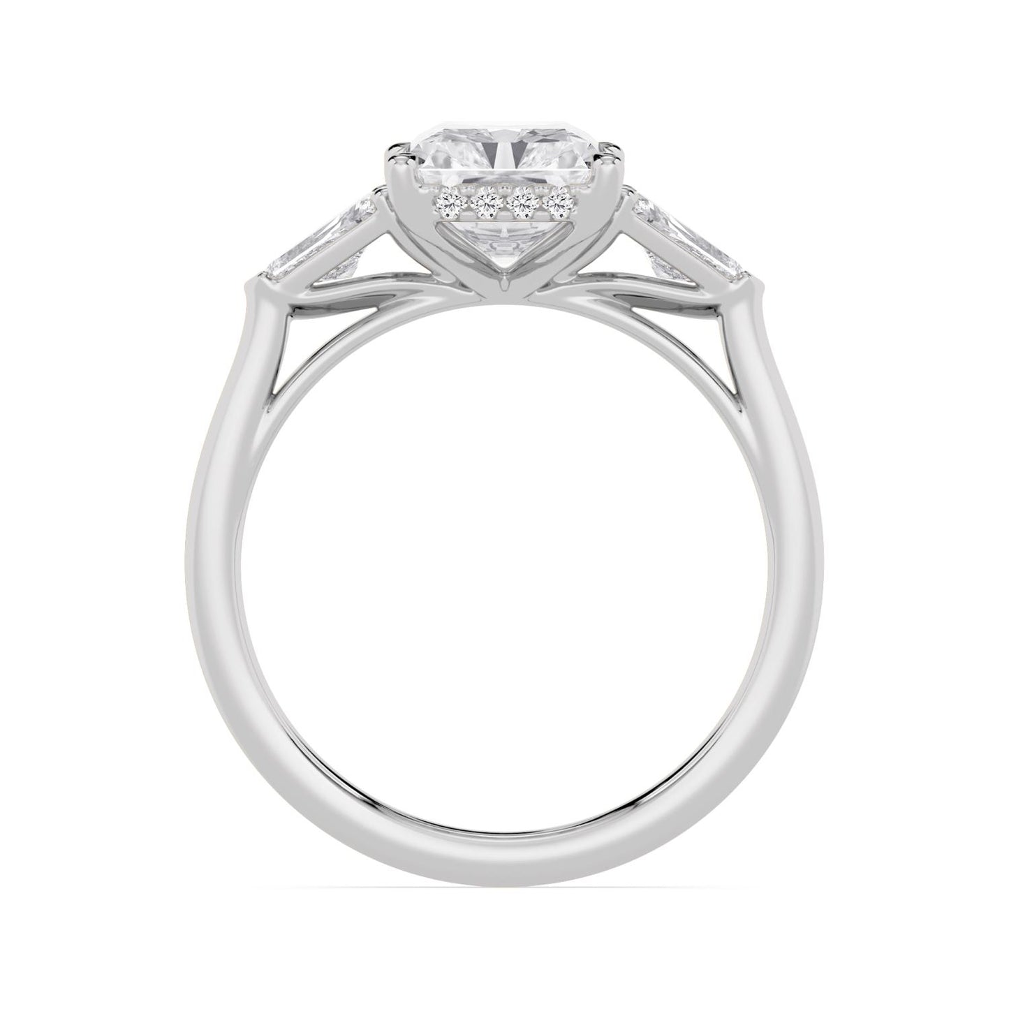 10K White Gold Lab Grown Diamond ENGAGEMENT RINGS 4.52 ctw ER00041RDTHH-4