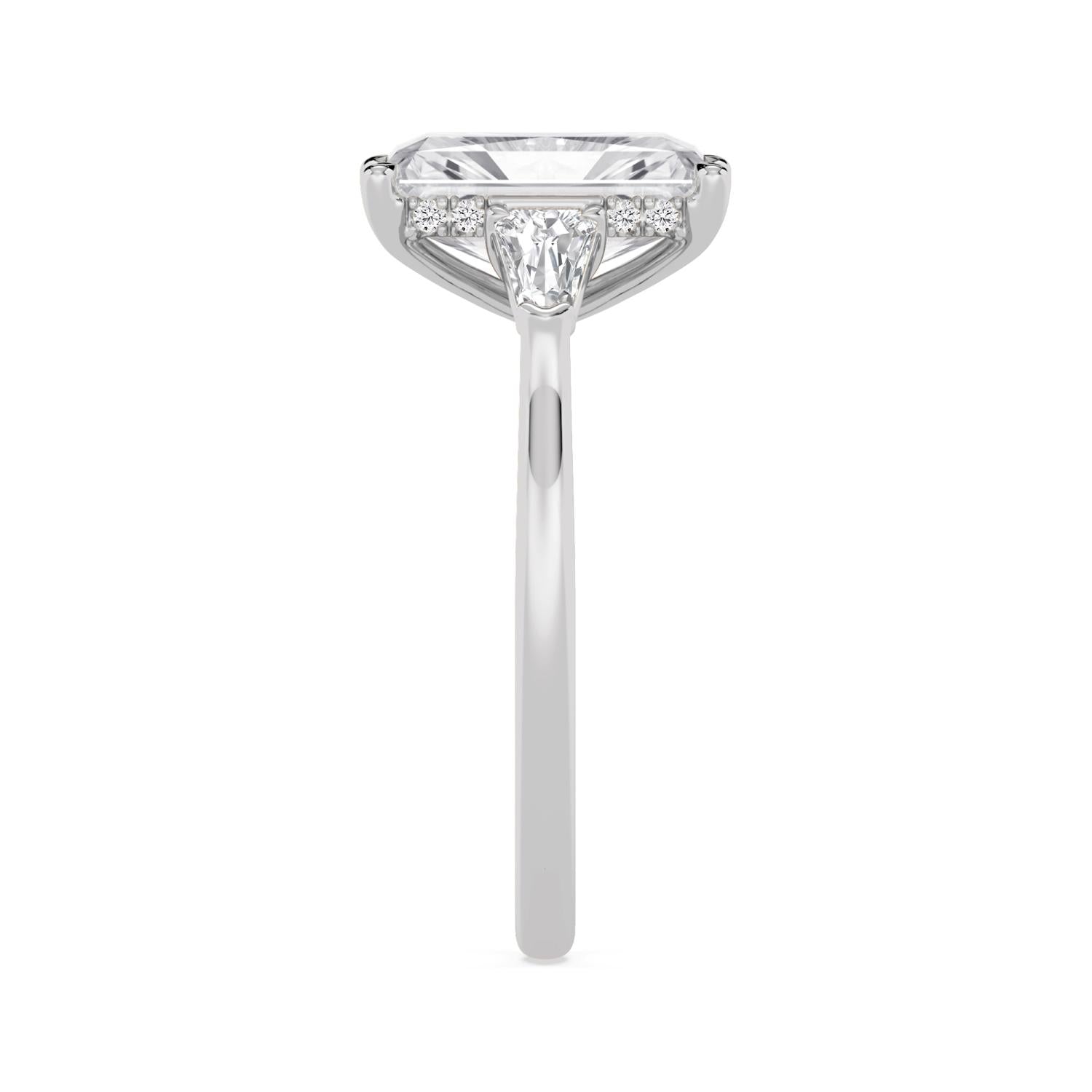 10K White Gold Lab Grown Diamond ENGAGEMENT RINGS 4.52 ctw ER00041RDTHH-4