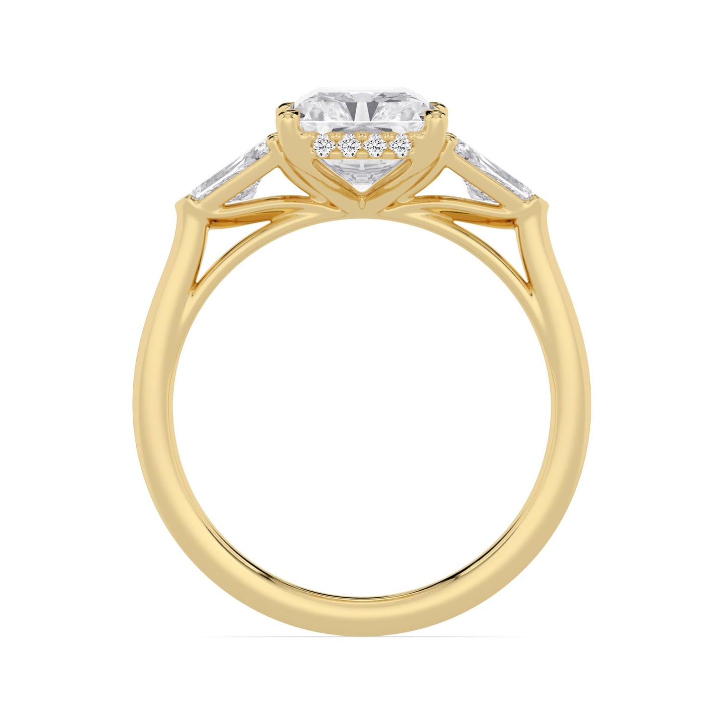10K Yellow Gold Lab Grown Diamond ENGAGEMENT RINGS 4.52 ctw ER00041RDTHH-4