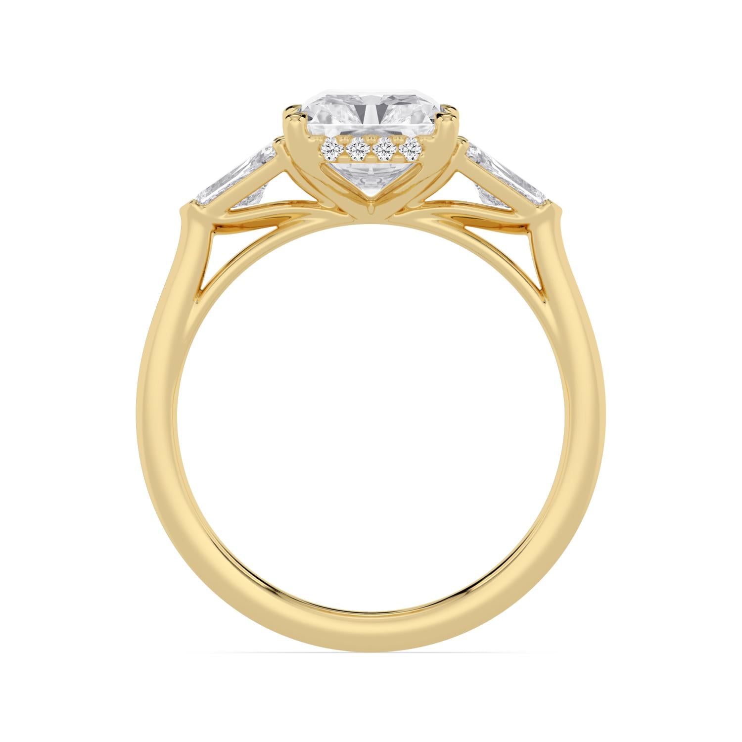10K Yellow Gold Lab Grown Diamond ENGAGEMENT RINGS 4.52 ctw ER00041RDTHH-4
