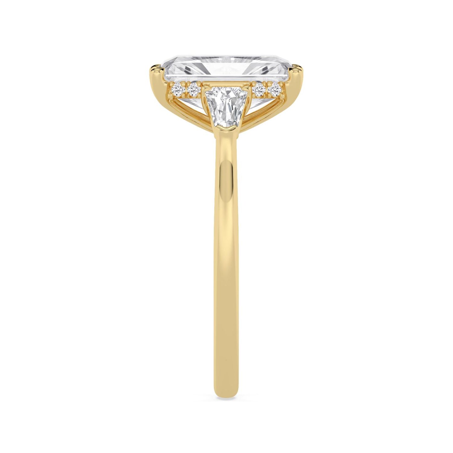 10K Yellow Gold Lab Grown Diamond ENGAGEMENT RINGS 4.52 ctw ER00041RDTHH-4