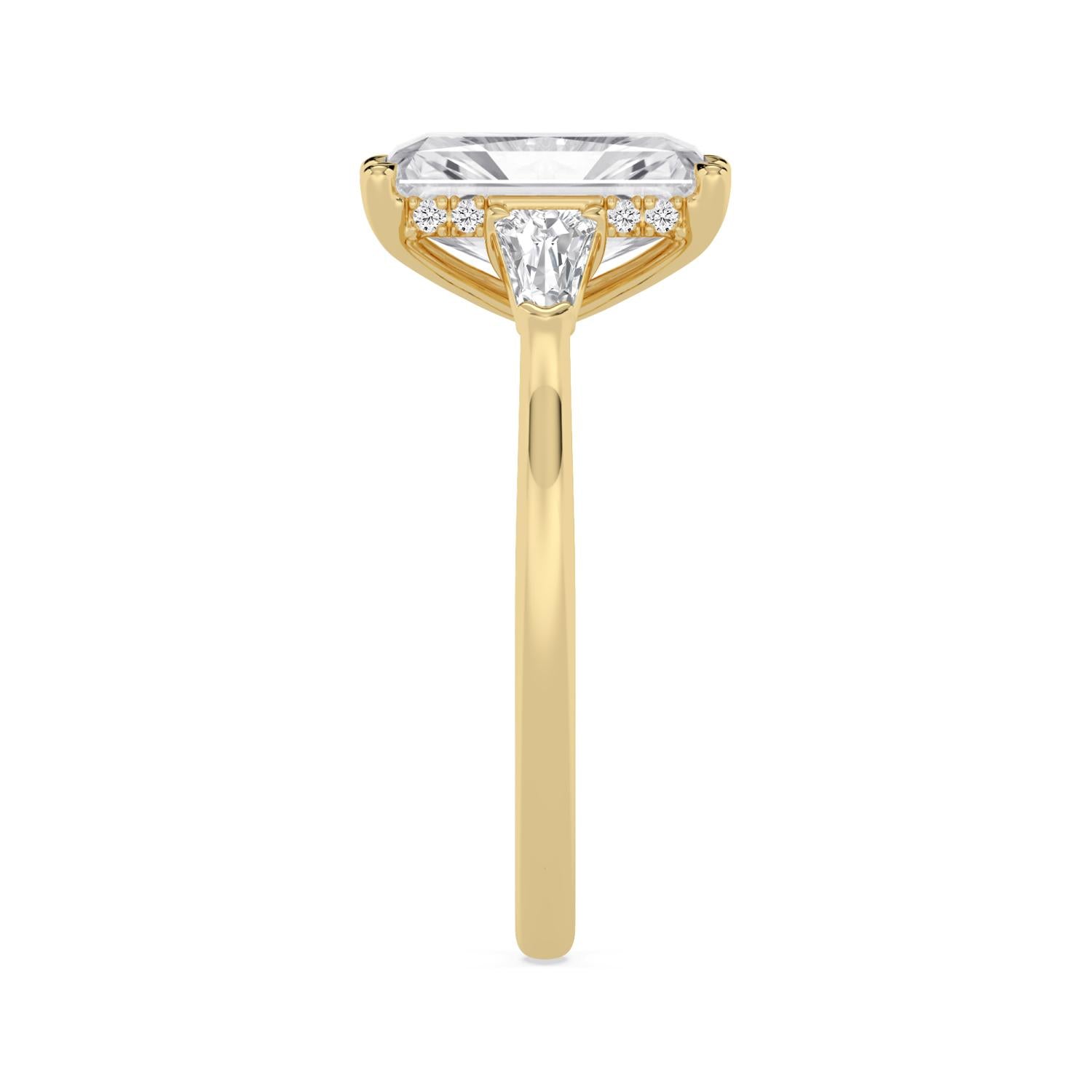 10K Yellow Gold Lab Grown Diamond ENGAGEMENT RINGS 4.52 ctw ER00041RDTHH-4