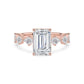 10K Rose Gold Lab Grown Diamond ENGAGEMENT RINGS 3.70 ctw ER00059EM-3