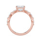 10K Rose Gold Lab Grown Diamond ENGAGEMENT RINGS 3.70 ctw ER00059EM-3