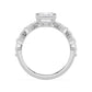 10K White Gold Lab Grown Diamond ENGAGEMENT RINGS 3.70 ctw ER00059EM-3