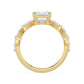 10K Yellow Gold Lab Grown Diamond ENGAGEMENT RINGS 3.70 ctw ER00059EM-3
