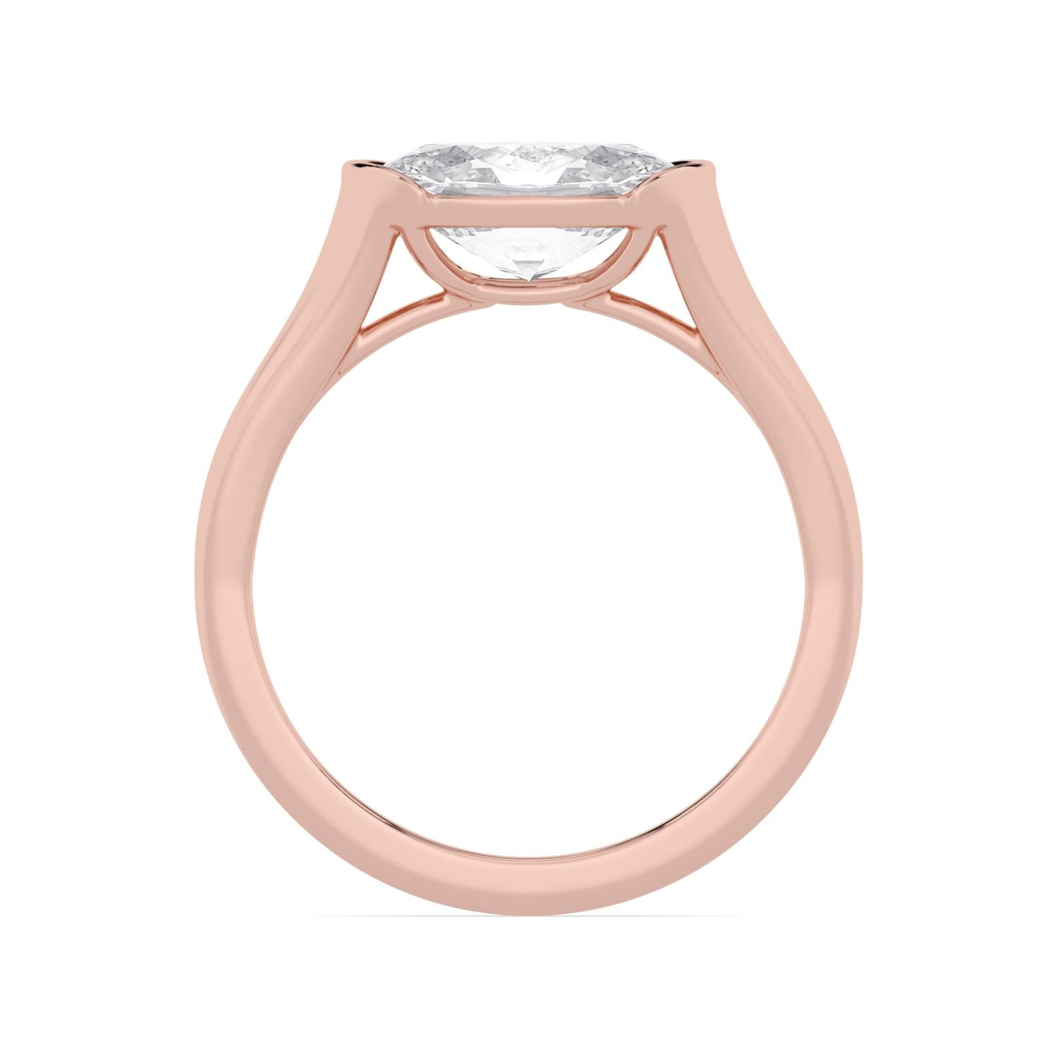 10K Rose Gold Lab Grown Diamond ENGAGEMENT RINGS 2.00 ctw ER00081OV-2