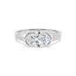 10K White Gold Lab Grown Diamond ENGAGEMENT RINGS 2.00 ctw ER00081OV-2