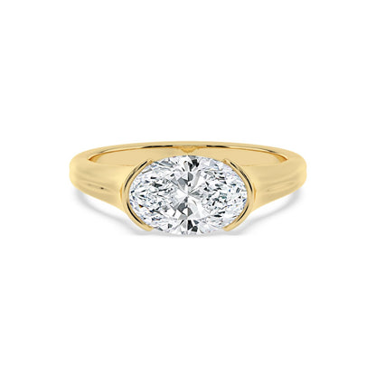 10K Yellow Gold Lab Grown Diamond ENGAGEMENT RINGS 2.00 ctw ER00081OV-2